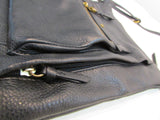 Elliott Lucca Black Pebble Leather Crossbody