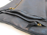 Elliott Lucca Black Pebble Leather Crossbody