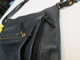 Elliott Lucca Black Pebble Leather Crossbody