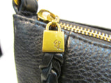 Elliott Lucca Black Pebble Leather Crossbody
