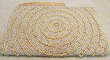 Beaded Light Yellow Wristlet