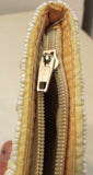 Beaded Light Yellow Wristlet