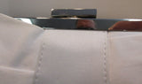 White Silk like Evening Bag