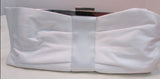 White Silk like Evening Bag