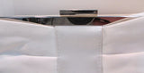 White Silk like Evening Bag