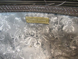 Silver Metallic Reptile Faux Leather Large Clutch Wristlet