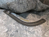 Silver Metallic Reptile Faux Leather Large Clutch Wristlet