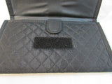 Classics Black Quilted Canvas Organizer Wallet