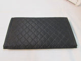 Classics Black Quilted Canvas Organizer Wallet