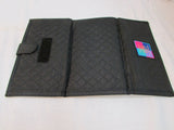 Classics Black Quilted Canvas Organizer Wallet