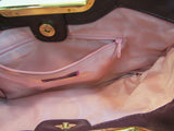 Lulu Faux Leather Purple, Rose, Brown Retro Clutch