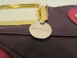 Lulu Faux Leather Purple, Rose, Brown Retro Clutch