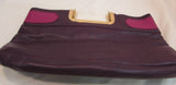 Lulu Faux Leather Purple, Rose, Brown Retro Clutch
