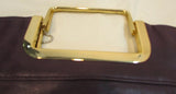 Lulu Faux Leather Purple, Rose, Brown Retro Clutch