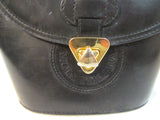 Vintage Moda Italiana All Black Leather Purse