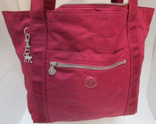 Kipling Red with Black Speckles Synthetic Large Tote