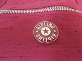 Kipling Red with Black Speckles Synthetic Large Tote