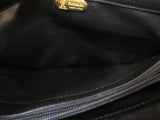 Rinaldi Black Pebble Leather Crossbody Purse