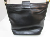 Rinaldi Black Pebble Leather Crossbody Purse