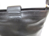 Rinaldi Black Pebble Leather Crossbody Purse