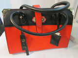 La Terre Fashion Limited Vegan Red and Black Satchel