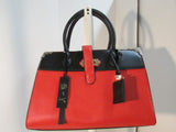 La Terre Fashion Limited Vegan Red and Black Satchel