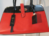 La Terre Fashion Limited Vegan Red and Black Satchel