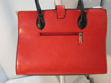 La Terre Fashion Limited Vegan Red and Black Satchel