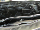 Charles Jourdan Black Croc Leather Satchel