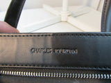 Charles Jourdan Black Croc Leather Satchel