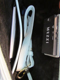 Mezzi Baby Blue Suede and Pebble Leather Carezza Envelope Clutch
