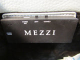 Mezzi Baby Blue Suede and Pebble Leather Carezza Envelope Clutch