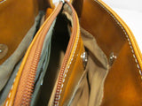 Giani Bernini Brown Leather Satchel Bag