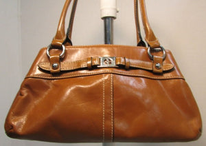Giani Bernini Brown Leather Satchel Bag