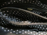 Lulu by Lulu Guiness Black Pebble Vinyl Bow Handbag