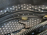 Lulu by Lulu Guiness Black Pebble Vinyl Bow Handbag