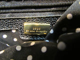 Lulu by Lulu Guiness Black Pebble Vinyl Bow Handbag