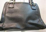 Lulu by Lulu Guiness Black Pebble Vinyl Bow Handbag