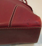 Kenneth Cole New York Red Leather Shoulder Bag