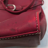 Kenneth Cole New York Red Leather Shoulder Bag