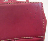 Kenneth Cole New York Red Leather Shoulder Bag