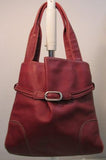 Kenneth Cole New York Red Leather Shoulder Bag