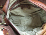 Cromia Made in Italy Brown Leather Shoulder Bag