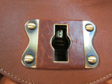 Cromia Made in Italy Brown Leather Shoulder Bag
