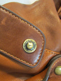 Cromia Made in Italy Brown Leather Shoulder Bag