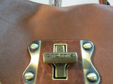 Cromia Made in Italy Brown Leather Shoulder Bag