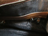 Lamarthe Paris Brown Pebble Leather Shoulder Bag