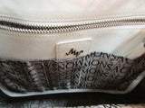 Monsac Original White Leather Shoulder Purse
