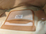 Marlo Beige Canvas with Tan Leather Shoulder Bag