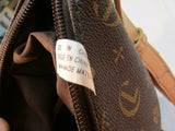 Carryland Brown Coated Canvas Tan Trim Shoulder Bag